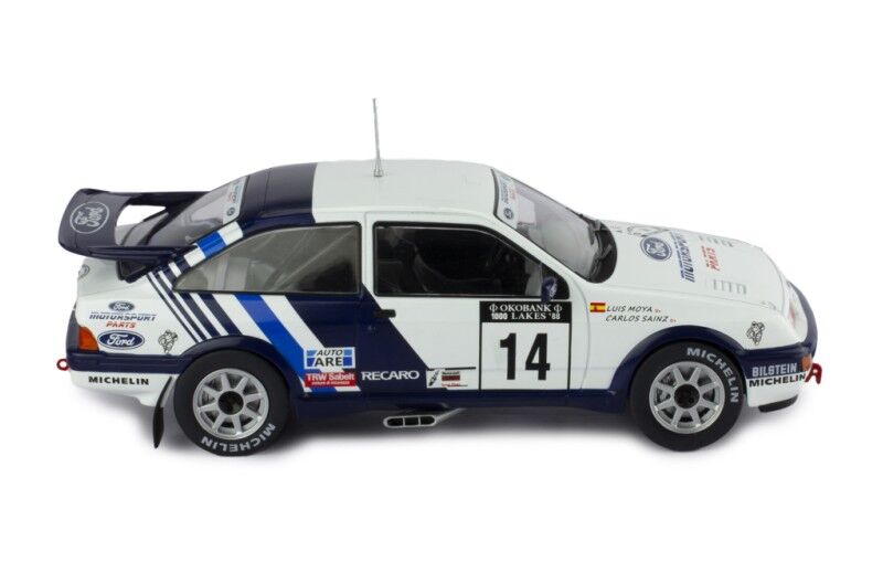 IXO Models 24RAL032A.22 1/24 Ford Sierra RS Cosworth #14 C.Sainz - L.Moya Rally 1000 Lakes 1988 - Hobby City NZ