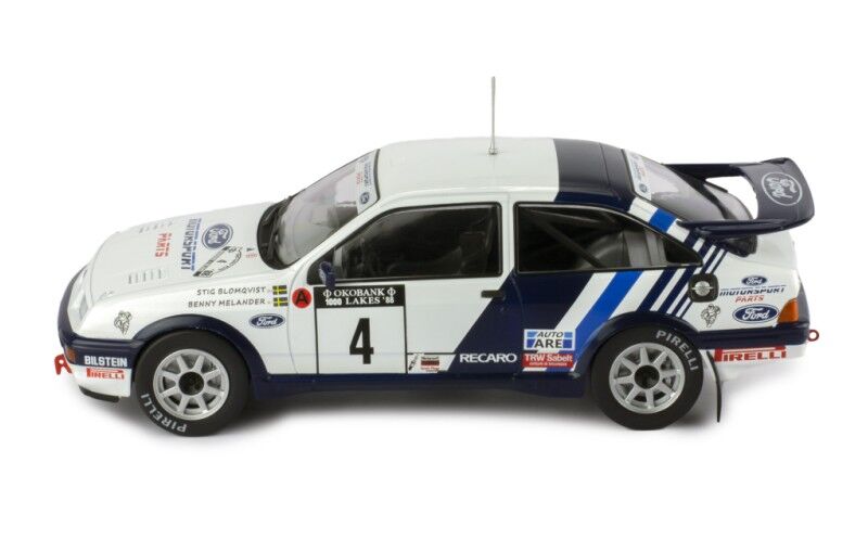 IXO Models 24RAL032B.22 1/24 Ford Sierra RS Cosworth #4 S.Blomquist - B.MelanderÂ Â Rally 1000 Lakes 1988 - Hobby City NZ
