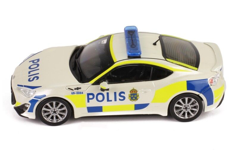 IXO Models JC295 1/43 TOYOTA GT86 2013 Sweden Police Car - Hobby City NZ