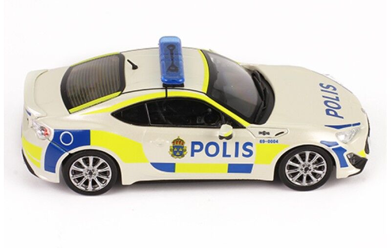 IXO Models JC295 1/43 TOYOTA GT86 2013 Sweden Police Car - Hobby City NZ