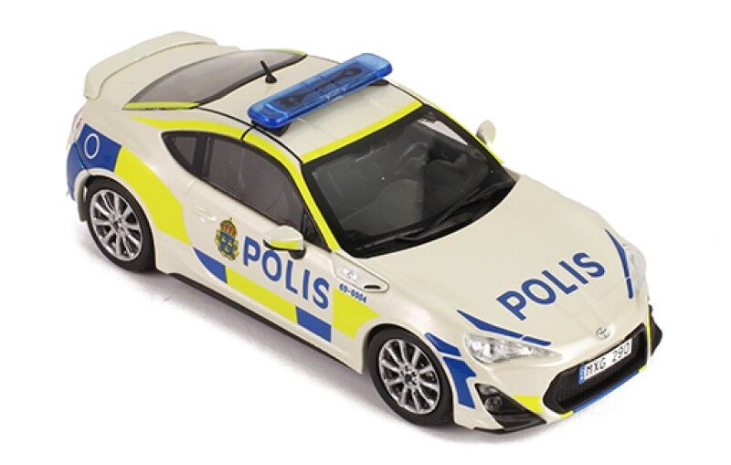 IXO Models JC295 1/43 TOYOTA GT86 2013 Sweden Police Car - Hobby City NZ