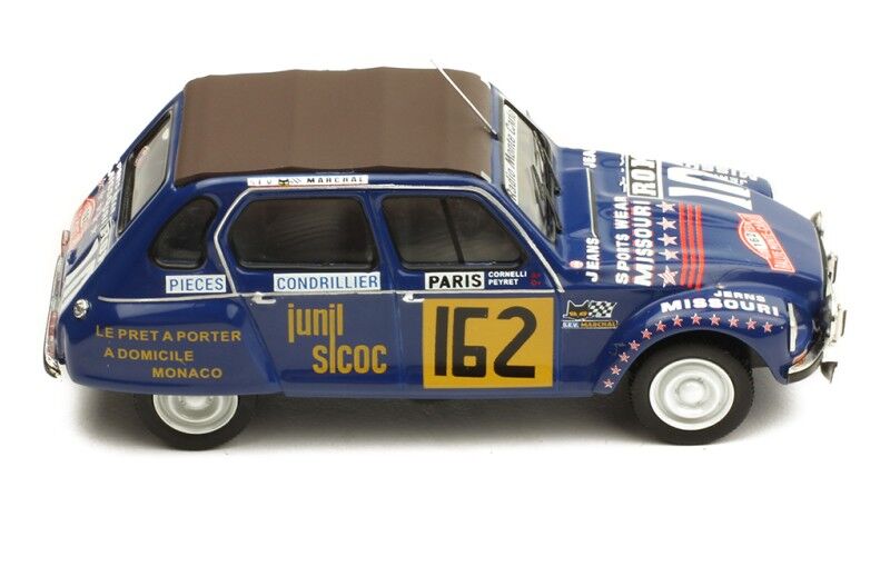 IXO Models RAC054 1/43 Citroen Dyane #162 Peyret-Comelli Rally Monte Carlo 1978 - Hobby City NZ