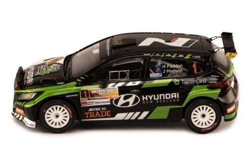 IXO Models RAM953.22 1/43 HYUNDAI i20 N Rally2 #1 H.Paddon - J.Hudson Winner Rally Daybreaker 2024 (With night lights) - Hobby City NZ