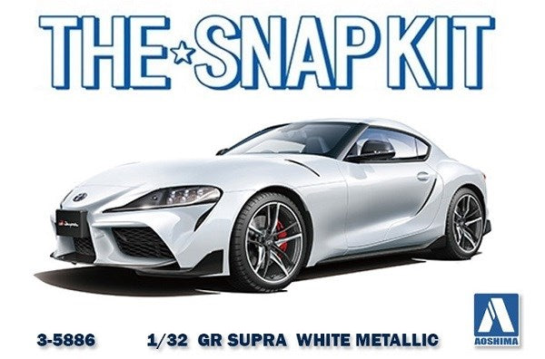 Aoshima 5886 1/32 TOYOTA GR SUPRA - MET WHITE (8806066323693)