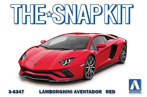 Aoshima 1/32 SNAP Lamborghini Aventador S (Pearl Red)