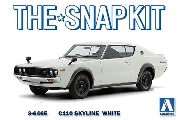 Aoshima 6465 1/32 NISSAN C110 SKYLINE GT-R WHITE (8806069108973)