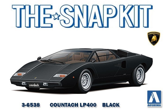 Aoshima 6538 1/32 LAMBO COUNTACH LP400 - BLACK (8806070223085)