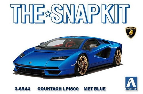 Aoshima 1/32 LAMBO COUNTACH LPI800 - MET BLUE