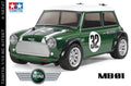Tamiya Mini Cooper Racing (MB-01) RC Touring Car 1/32 Scale