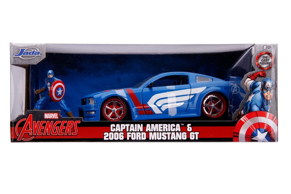 Jada 31187 1/24 HWR - 2006 MUSTANG W/CAPT A1MERI1CA (7546117128429)