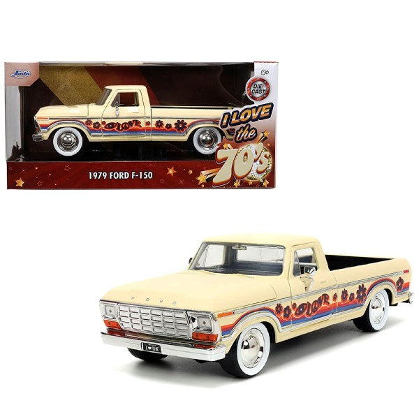 Jada 31609 1/24 1979 Ford F-150 (Beige) - I Love The 70's (8062495031533)
