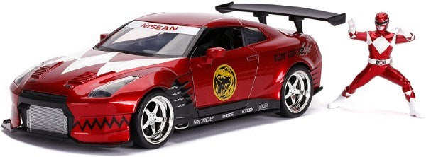 Jada 31908 1/24 HWR '09NISSAN GT-R W/RED RANGER