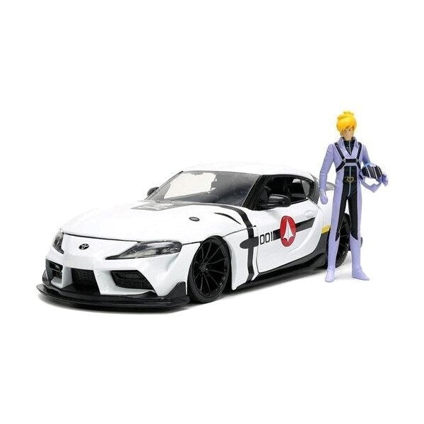Jada 33682 1/24 2020 Toyota Supra w/Roy Focker Figurine - Robotech (8074182721773)