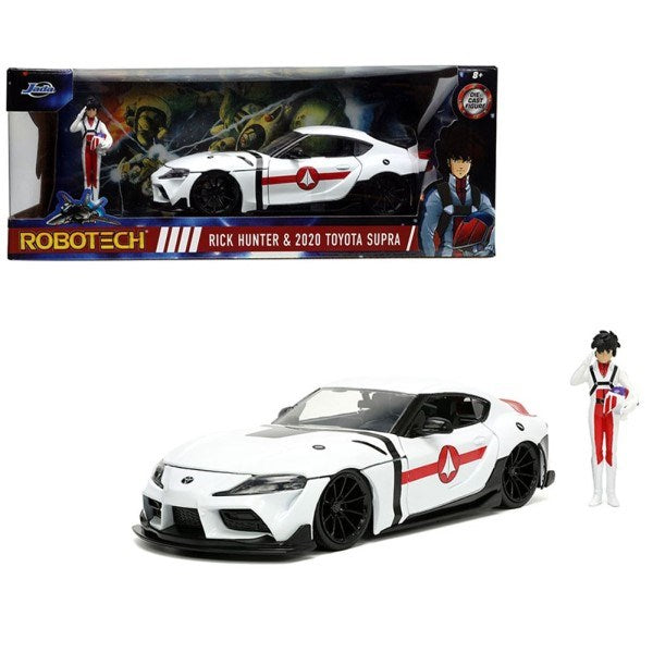 Jada 33685 1/24 2020 Toyota Supra w/Rick Hunter Figurine - Robotech