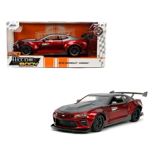 Jada 33856 1/24 2016 Chevrolet Camaro Wide Body (Red/Grey) - BigTime (8055207624941)