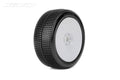Jetko JKO1001DWSSG STING:1/8 Buggy/Dish/White Rim/Super Soft/Glued Pair (8499678380269)