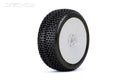 Jetko JKO1005DWUSG DIRT SLINGER: 1/8 Buggy/Dish/White Rim/Ultra Soft/Glued (8347090649325)