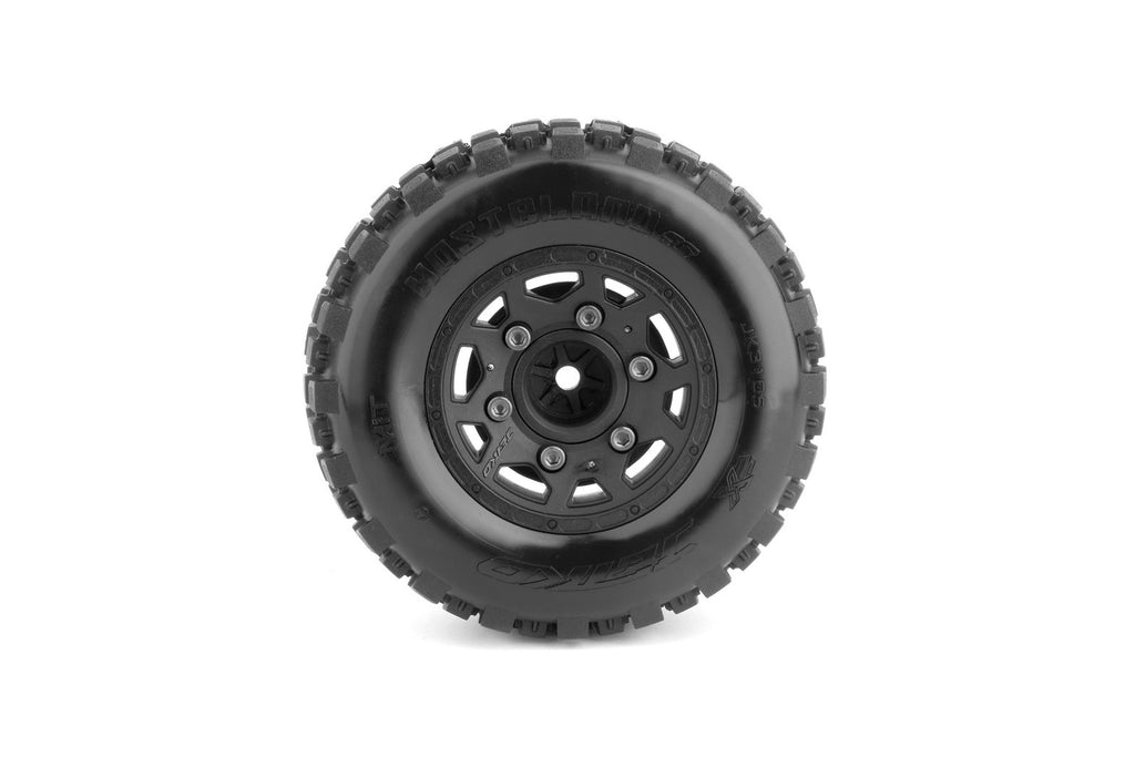 Jetko JKO3105CBMSGB 1/10 SC 2.2/3.0 EX-WASTELAND/Claw Rim/Black/Medium Soft/Glued/Belted MTD Tires (2) (9250494513389)