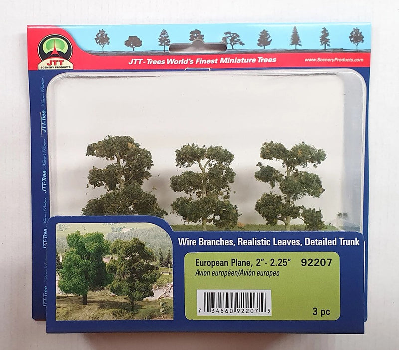 JTT Scenery 92207 Euro Plane Trees 50- 57mm (3)