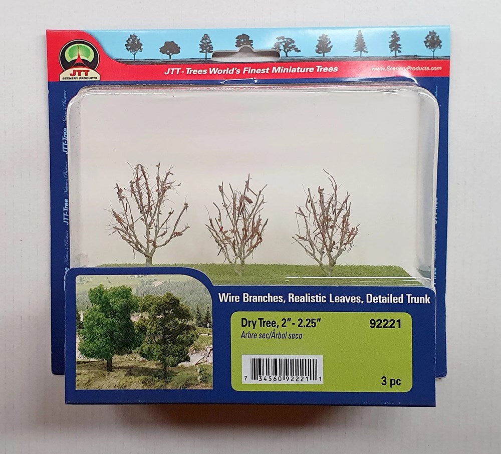 JTT Scenery 92208 Chestnut Trees 50- 57mm (3) (8346421592301)