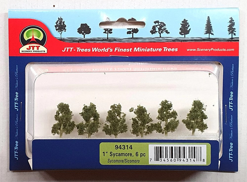 JTT Scenery 94314 Sycamore Trees 25.4mm (6) (8346423197933)