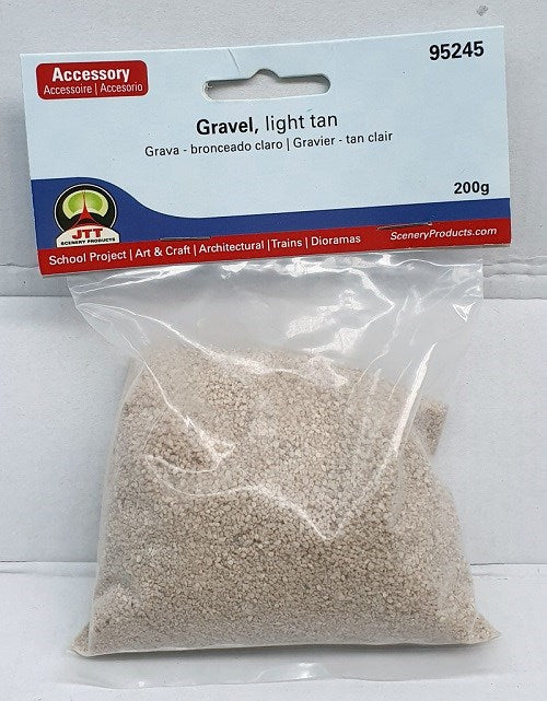 JTT Scenery 95245 Gravel light Tan Medium (8324668129517)
