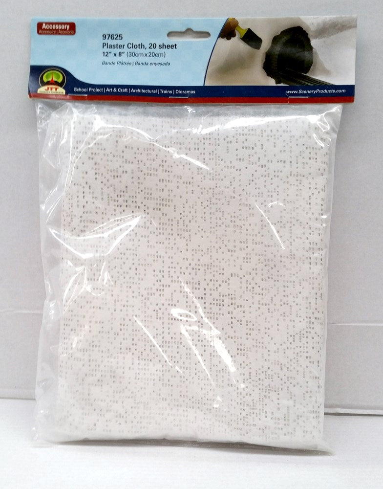 JTT Scenery 97625 Plaster Cloth Sheet 30cm x 20cm (20 Pack) (8531164561645)