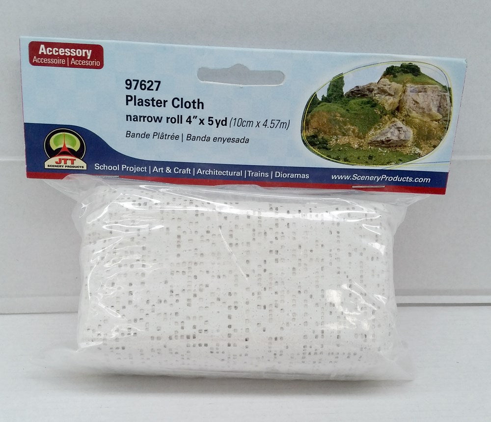 JTT Scenery 97627 HO Scale Plaster Cloth Narrow Roll 10cm x 4.57m (8941165740269)