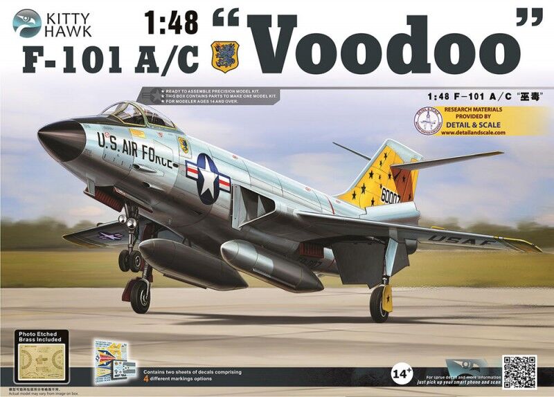 Kitty Hawk 80115 1/48 F-101 A/C Voodoo - Hobby City NZ