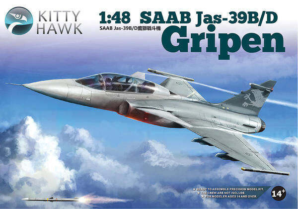 Kitty Hawk 80118 1/48 Jas-39B/D Gripen (9120467222765)