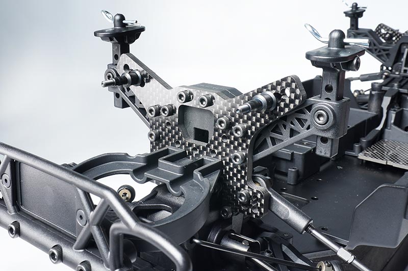 Koswork Tekno MT410/SCT410 2.0 Front & Rear Carbon RC Shock Tower Set (2)