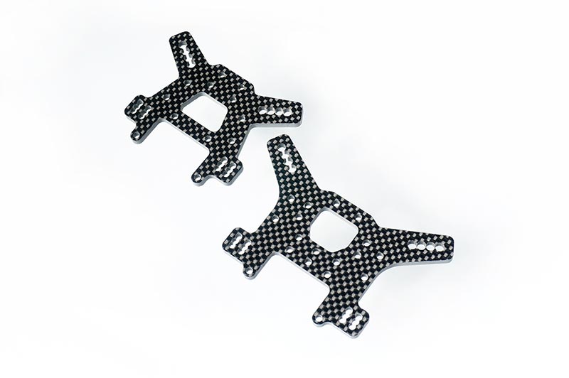 Koswork KOS04081-03 Tekno MT410/SCT410 2.0 Front & Rear Carbon Shock Tower Set (9001929244909)