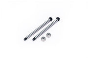 Koswork KOS04191-14 RC10 Rear Inner 58.2mm Hardened Hinge Pin w/locknuts (2) Team Associated (9001929933037)