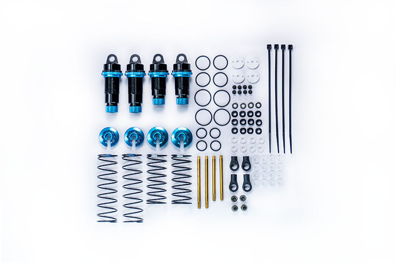 Koswork KOS04191-5B RC10 12mm Blue Big Bore Buggy Shock Set (F & R) Team Associated (9001930064109)