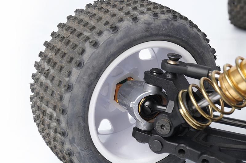 Koswork KOS04307 Kyosho +1mm Widened Wheel Hub Mid/Turbo/Optima/Javelin/Ultima (2) (9003639603437)