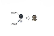 Koswork KOS04311 Kyosho 5.8mm Hard Anodized 7075 Flanged Pivot Ball (4) (9003639701741)