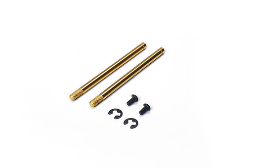 Koswork KOS04314-2 Kyosho 3x49mm New Style Ti Coating Shock Shaft (2) Mid/Turbo/Optima/Javelin/Ultima (9003639832813)