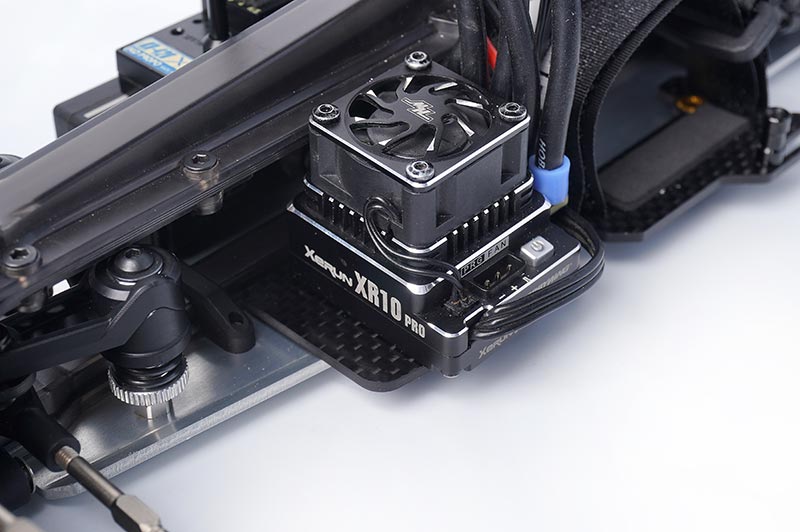 Koswork KOS04321-5 Kyosho Mid Optima 2022 Carbon ESC Mount Set (9001930752237)