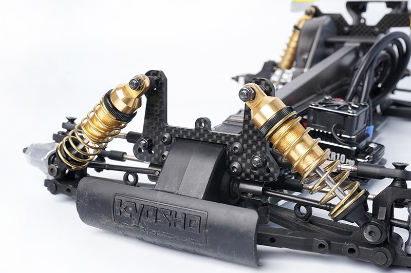 Koswork KOS04324 Kyosho Mid Optima 2022 Carbon Front Shock Tower 3mm (9001930883309)