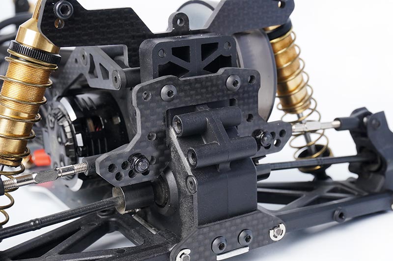 Koswork Kyosho Mid Optima 2022 Carbon Rear Camber Link Mount 3mm RC Car Part (2)