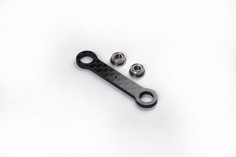 Koswork KOS04361-16 Kyosho Ultima & JJ Carbon Steering Link Plate Set (w/bearings) (9001931243757)