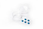 Koswork KOSN1009F M2 Aluminum Flanged Nylon Lock Nuts Blue (w/container) (5) - Hobby City NZ