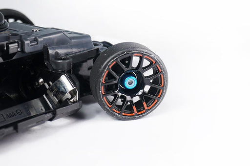 Koswork KOS04371-1 M2 Aluminum Nylon Lock Nuts Mini-Z Blue (w/container) (5) (9001931374829)