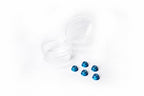 Koswork KOSN1009F M2 Aluminum Flanged Nylon Lock Nuts Blue (w/container) (5) - Hobby City NZ