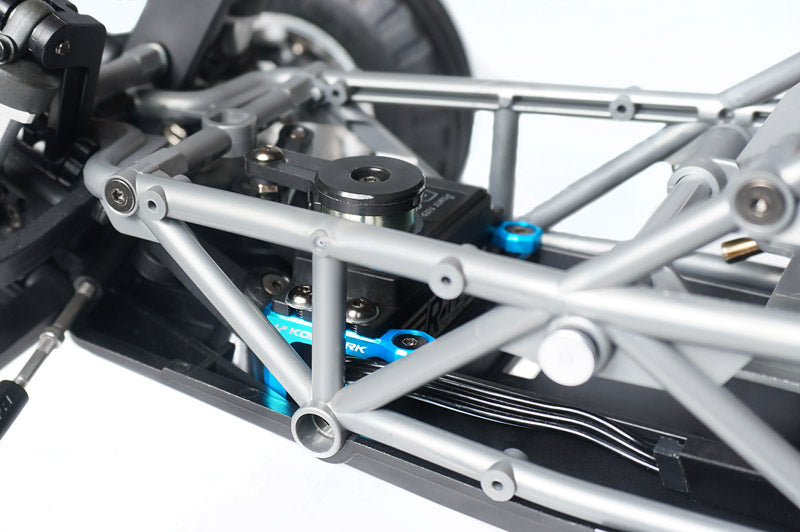 Koswork KOS04401 Tamiya BBX Aluminum Servo Mounts/Stay (2) BB-01 Blue (9001931505901)
