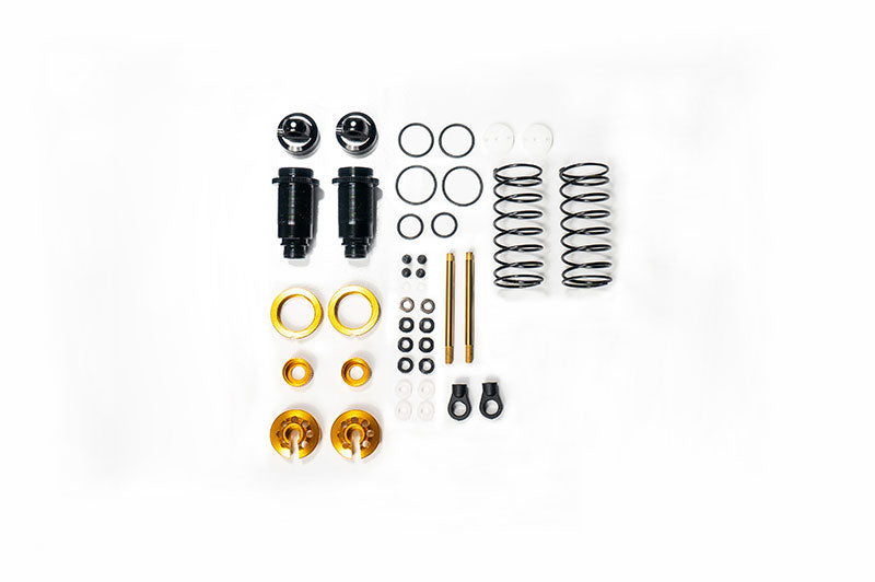 Koswork KOS04351-1GDF Kyosho Front 12mm Gold Big Bore Buggy Shock Set (2) (9003640389869)