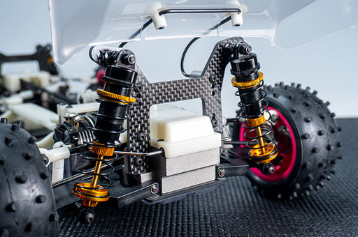 Koswork KOS04901GD 12mm Gold Big Bore Buggy Shock Set (F & R) (Kyosho, Tamiya & Yokomo) (9003642126573)