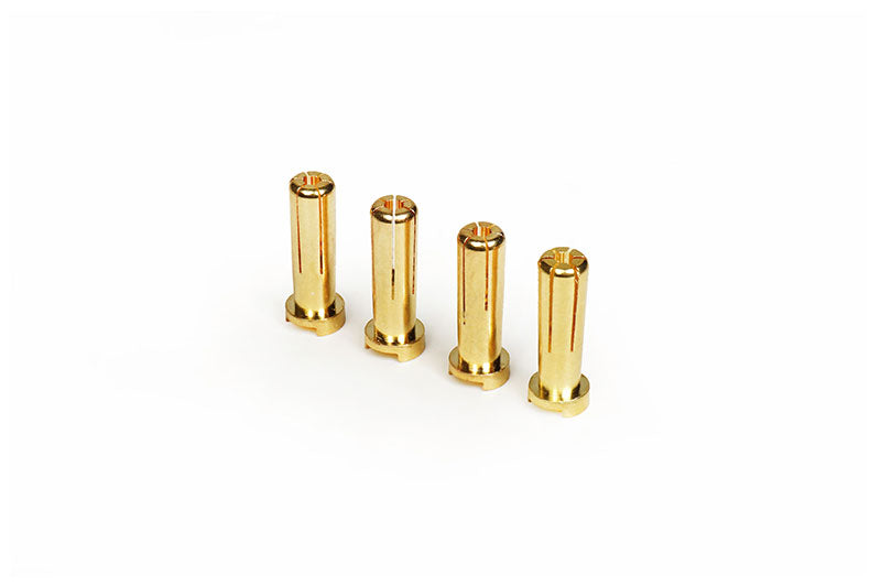 Koswork KOS05031-5FOUR 5mm Gold Bullet Connector/Plug (4) (9001933045997)