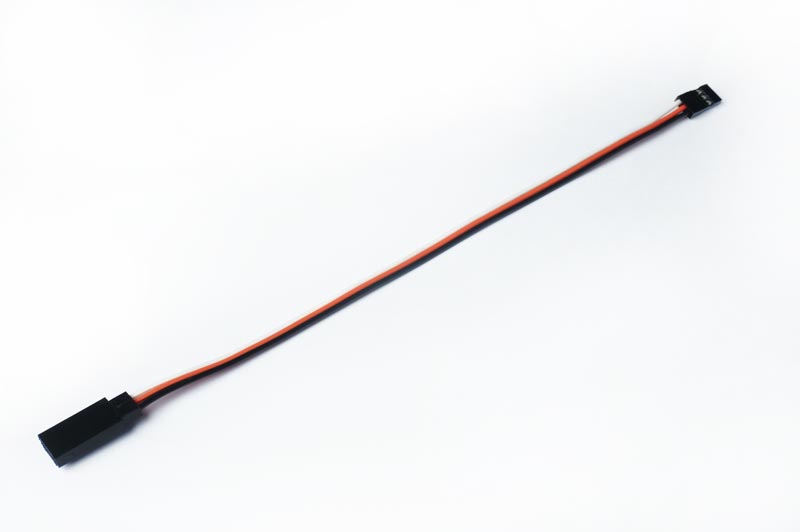 Koswork KOS05051-20 20cm Soft Servo Extension Wire (Futaba/JR Plug) (9001933373677)