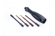Koswork KOS13204-1/4MINI4 Mini-Z 4pcs Mini Car Tool Set (H1.5, N4.5, P00 & P1) 1/4" Drive Hex (9001934815469)